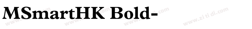 MSmartHK Bold字体转换